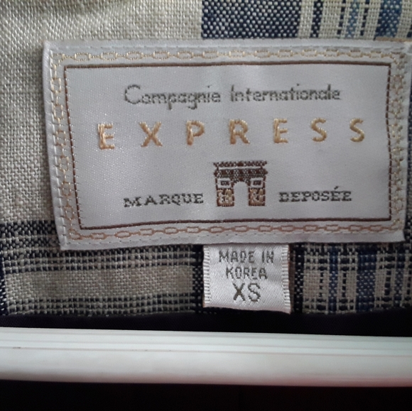 Vintage Express Compagnie Internationale Plaid Oversized Blazer - Picture 3 of 7